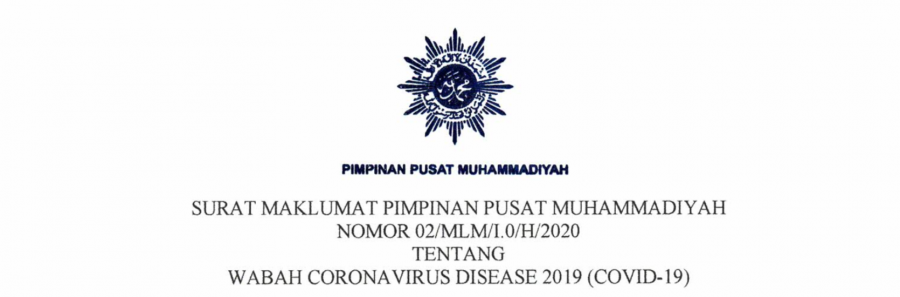 Maklumat PP Muhammadiyah tentang wabah COVID-19
