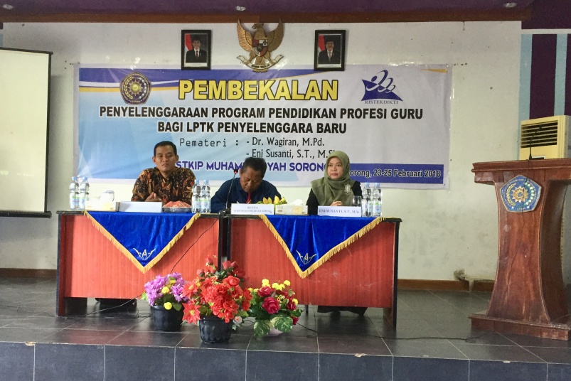 55 Dosen STKIP Muhammadiyah Sorong Ikuti Pembekalan Progam PPG