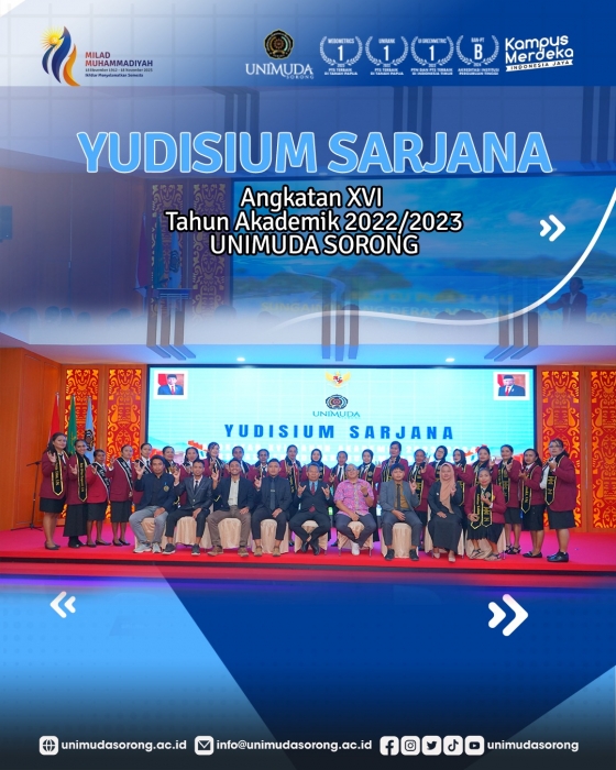 Tanggal 11 bulan 11 menjadi momen indah bagi 140 Mahasiswa yang di Yudisium Sarjana Periode ke- 5, Angkatan XVI Tahun Akademik 2022/2023