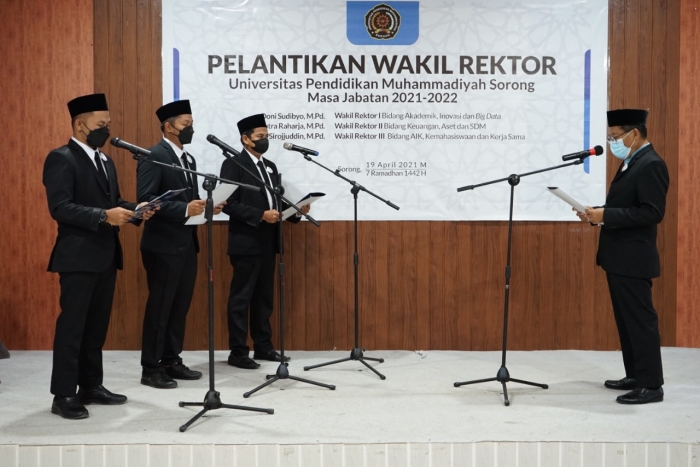 3 WaRek UniMUDA Resmi dilantik oleh Majelis Diktilitbang PP Muhammadiyah