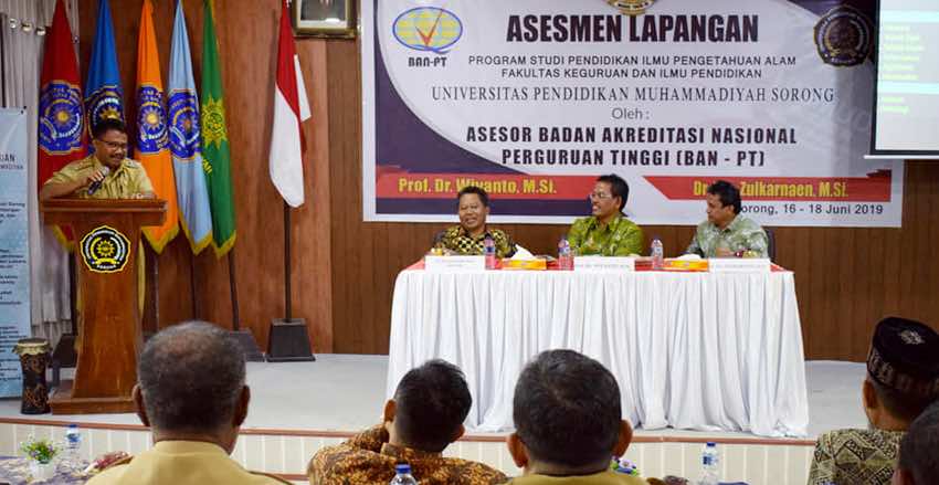 Wabup Sorong: Resmi Membuka Asesmen Lapangan Prodi IPA UNIMUDA Sorong