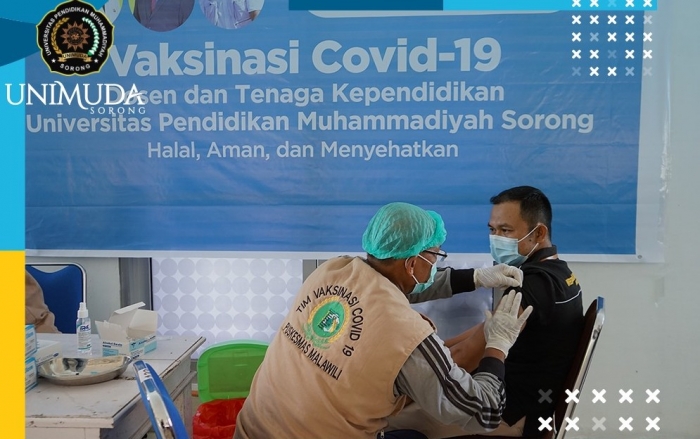90% Dosen UNIMUDA mendapatkan Vaksin Covid-19