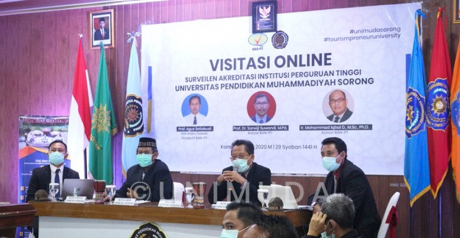 BAN-PT Lakukan Visitasi AIPT UNIMUDA Secara Online