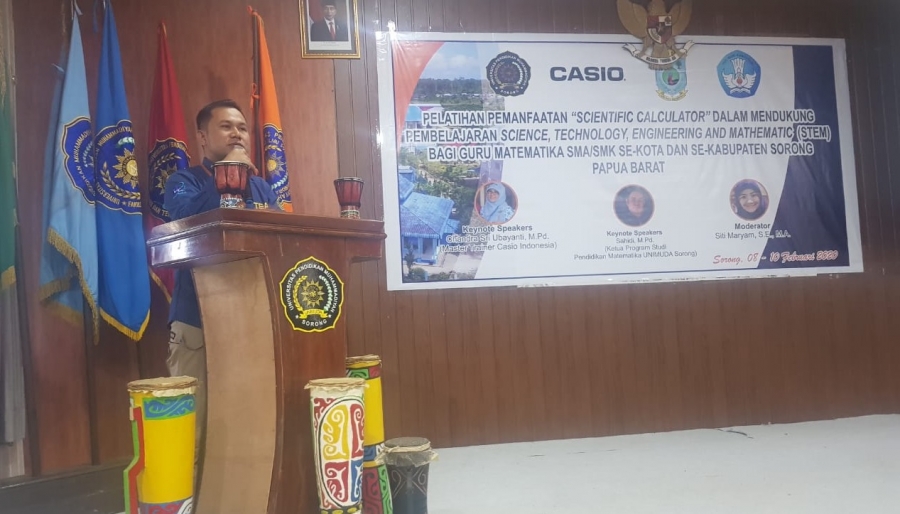 Casio Gandeng UNIMUDA Sorong Gelar Workshop Pemanfaatan Scientific Calculator Bagi Guru SMA dan SMK