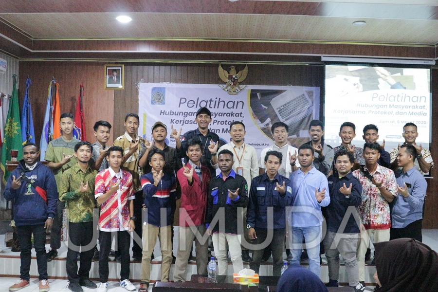Ciptakan Karakter Responsif dan Unggul, UNIMUDA Gelar Pelatihan Hubungan Masyarakat, Kerjasama, Protokol, dan Media