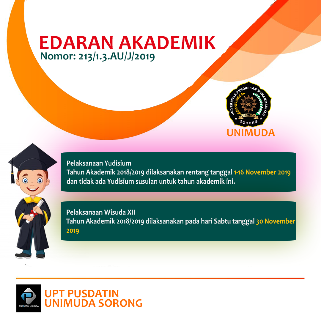Edaran Yudisium dan Wisuda 2019
