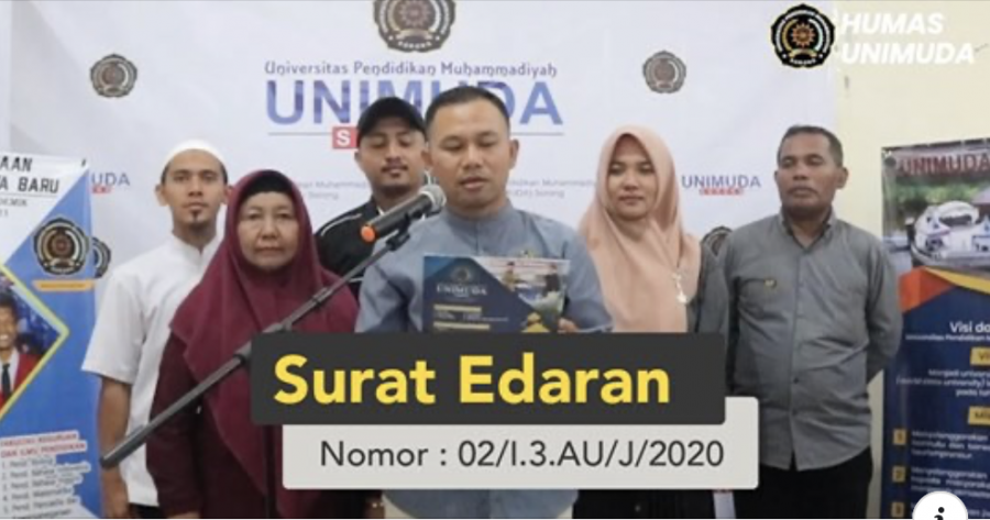 Edaran Rektor UNIMUDA Tentang Pencegahan Wabah Covid-19