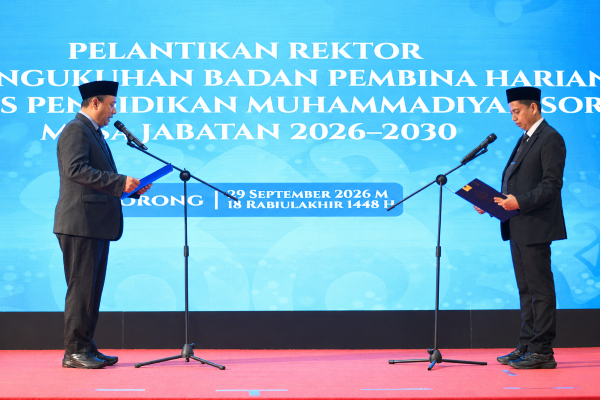Estafet Kepemimpinan Berlanjut, Dr. Sirojjuddin, M.Pd. Resmi Dilantik sebagai Rektor UNIMUDA Sorong