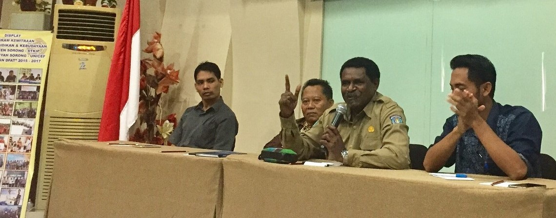 Kadis Pendidikan Kab. Sorong Membuka Pelatihan Disiplin Positif