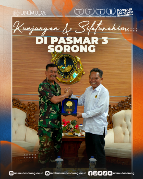 Kunjungan Silaturahmi di PASMAR 3 Sorong: Rektor UNIMUDA Sosialisasikan Program Pascasarjana dan Program RPL