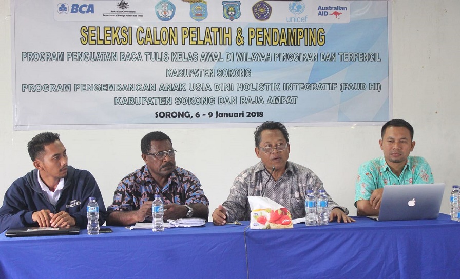 Program Kemitraan STKIP Muh. Sorong dan Uncief Lakukan Tes Seleksi Bagi Calon Pelatih