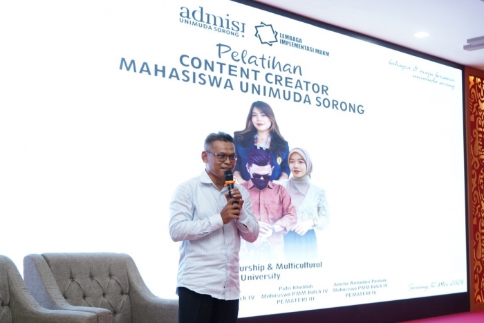 Menembus Pasar Digital: UNIMUDA Sorong Gagas Pelatihan Konten Kreator Untuk Mahasiswa