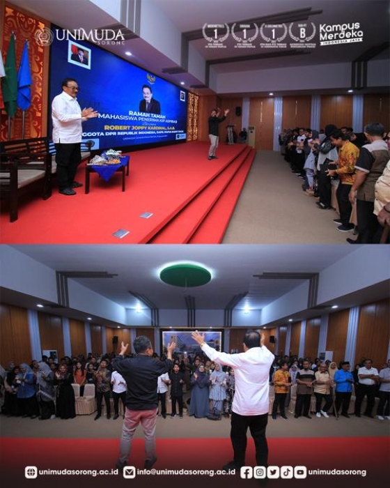 Ramah Tamah Mahasiswa Penerima KIP Aspirasi bersama Bapak Robert Joppy Kardinal (Anggota DPR RI)