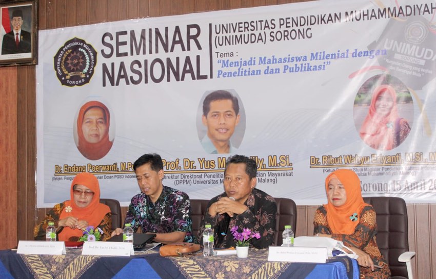 UNIMUDA Sorong Adakan SemNas Generasi Milenial