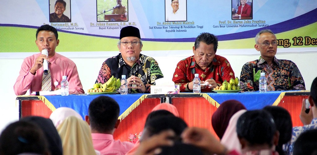 STKIP Muhammadiyah Sorong Gelar SEMNAS Bersama Staf Khusus Menristekdikti