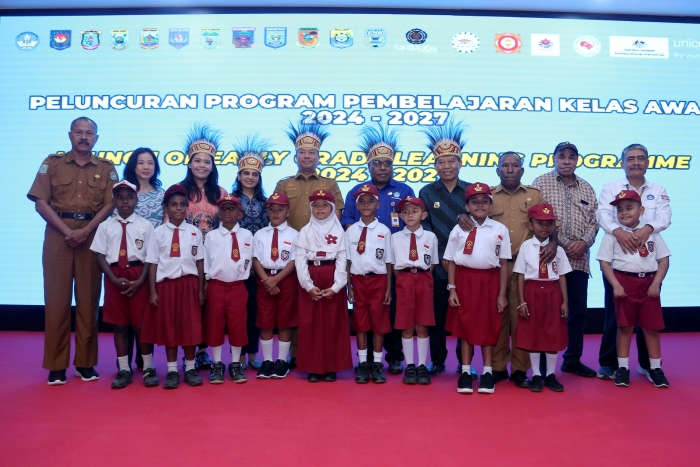 UNICEF dan Australia meluncurkan fase baru dari Program Pembelajaran Kelas Awal (Early Grade Learning/EGL) untuk Meningkatkan Keterampilan Dasar Anak-Anak di Tanah Papua