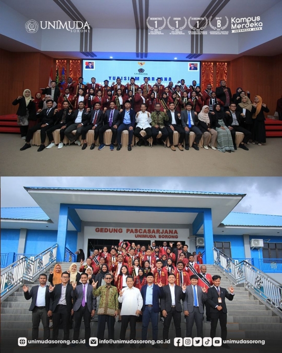 UNIMUDA Sorong Kembali Kukuhkan Gelar melalui Yudisium Angkatan XVII Tahun Akademik 2023/2024
