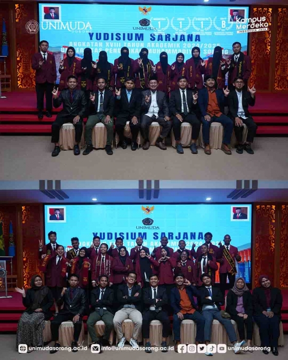 UNIMUDA Sorong Gelar Yudisium XVII Periode 3: Mahasiswa Siap Menyongsong Dunia Kerja dengan Gelar Sarjana