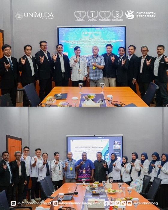 Visitasi Pembukaan Prodi Baru - Kepala LLDIKTI Wilayah XIV Dukung Penuh Pembukaan Program Studi PVTO, Sarjana Kedokteran dan Pendidikan Profesi Dokter UNIMUDA Sorong