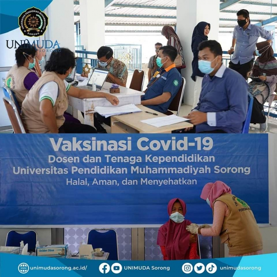 Pendataan Vaksinasi Covid-19 UNIMUDA Sorong